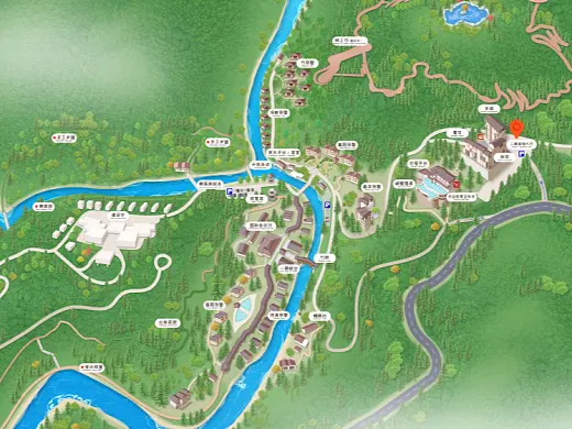 盐田结合景区手绘地图智慧导览和720全景技术，可以让景区更加“动”起来，为游客提供更加身临其境的导览体验。